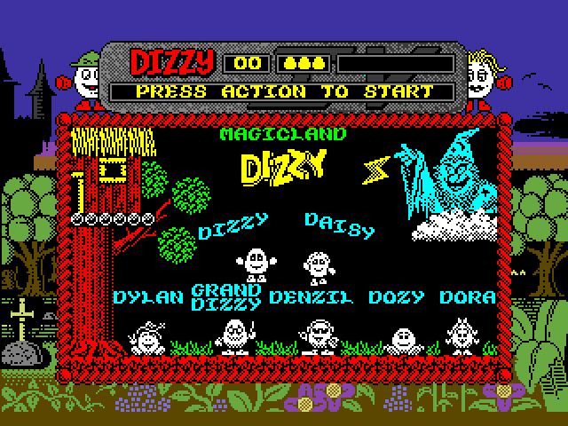 скриншот из ремейка Dizzy 4 на движке DizzyAGE