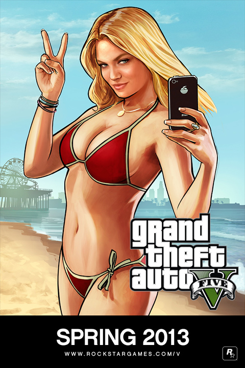 Красивая девушка из нового GTA 5 Девушка GTA V