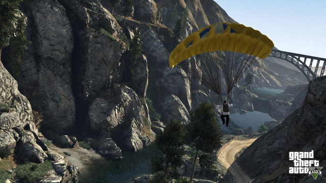 Полеты на парашюте в GTA 5 Полеты на парашюте в GTA 5