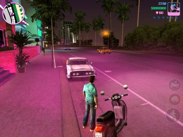 скриншот из GTA Vice City на iOS