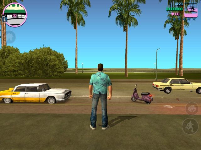 скриншот из GTA Vice City на iOS