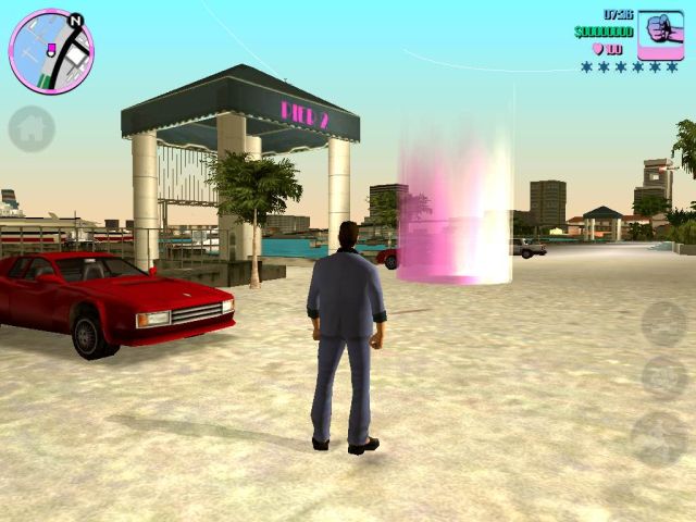 скриншот из GTA Vice City на iOS