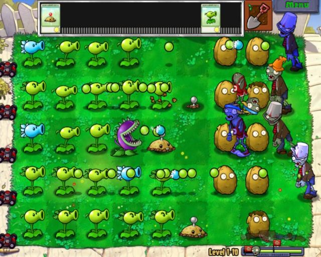 скриншот игры Plants vs. Zombies