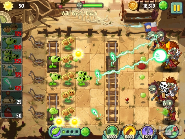 Скриншот из игры Plants vs Zombies 2: It's About Time Скриншот из игры Plants vs Zombies 2: It's About Time