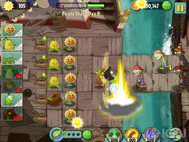 Скриншот из игры Plants vs Zombies 2: It's About Time Скриншот из игры Plants vs Zombies 2: It's About Time