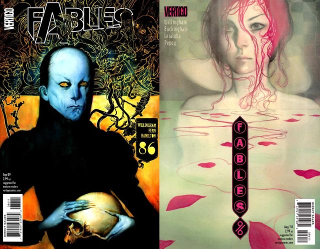 обложки двух выпусков комикса Fables