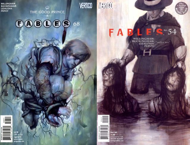 обложки двух выпусков комикса Fables